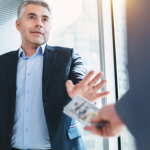 man money bribe crime